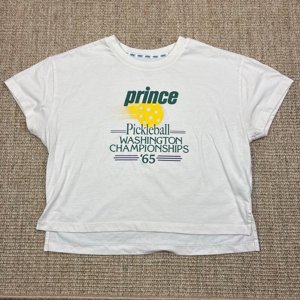 🏓 Prince Pickleball Graphic Tee | S | White